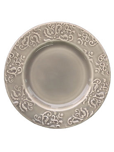 フレンチ雑貨 陶器 ディナープレート グレー インテリアショップ Mobile Grande モビリグランデ パイン家具 オーク家具 ホワイト家具 シャンデリア専門店