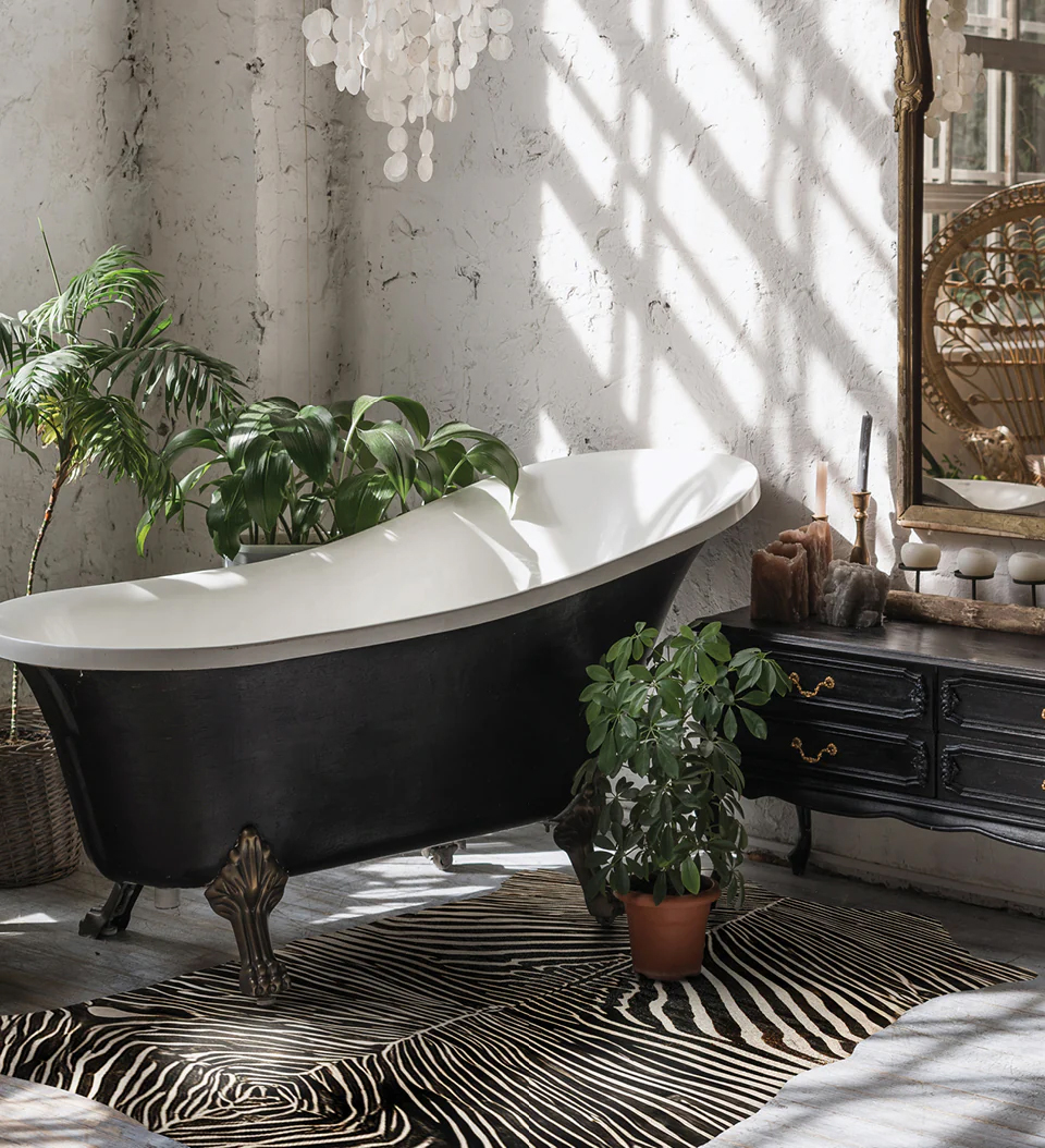 Beija Flor ベイジャフロール フロアマット zebra ゼブラ柄 アクセントラグ 120x195