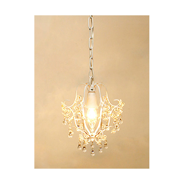 プチシャンデリア １灯 Petit Chandelier 白熱球 アンティークホワイト Led対応 02 Li Of 024 1 Wa インテリアショップ Mobile Grande モビリグランデ パイン家具 オーク家具 ホワイト家具 シャンデリア専門店
