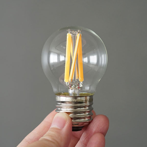 ミニボール型LED電球E26 30w相当 色温度2400K 調光対応可 密閉器具対応
