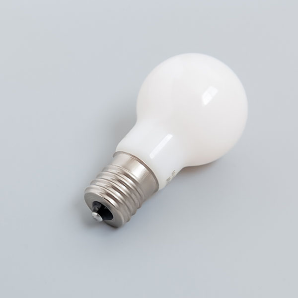 小型LED電球E17 乳白
