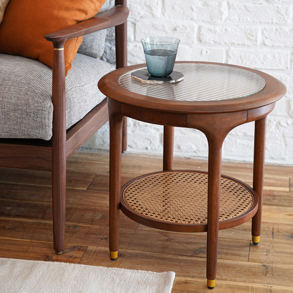XANDER DESIGNS JULIE ROUND SIDE TABLE　サンダーデザイン ジュリー ラウンドサイドテーブル【玄関前渡-M】