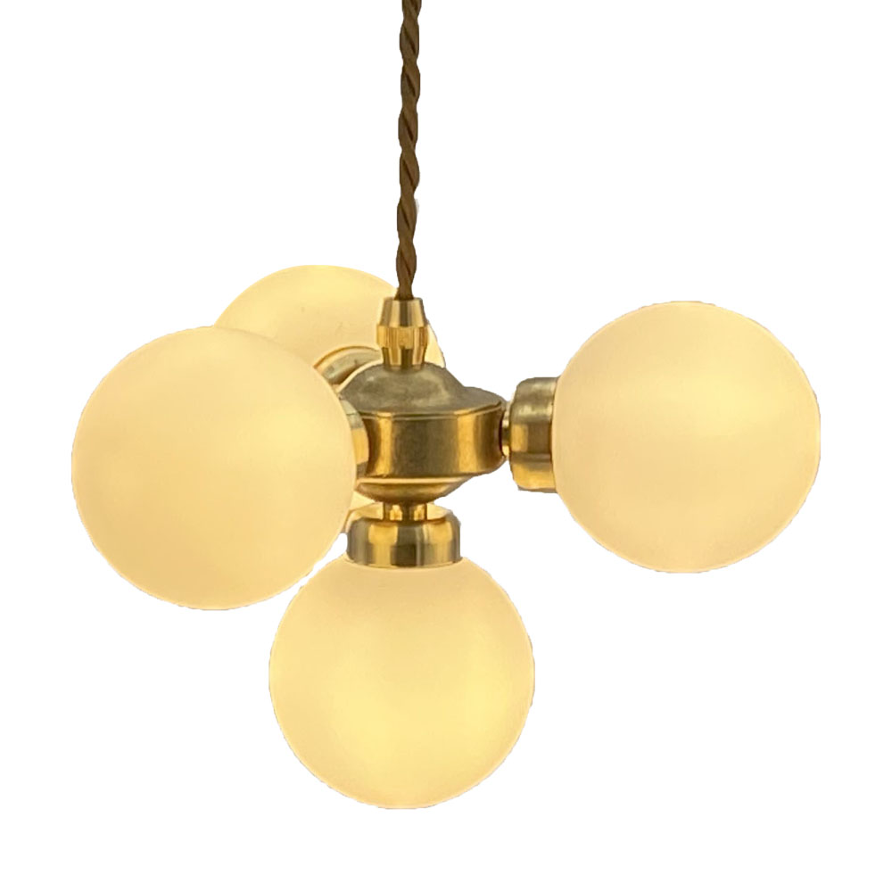 G9 Lamp 4灯ペンダントライト 天井照明 ゴールド アンティーク G9LED電球付き 2色展開 G9CH41G 01