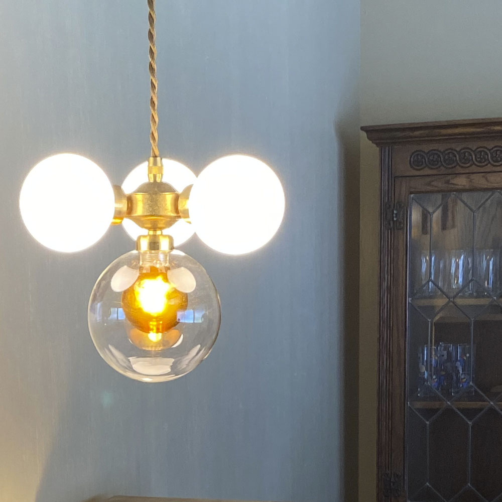 G9 Lamp 4灯ペンダントライト 天井照明 ゴールド アンティーク G9LED電球付き 2色展開 G9CH41G 03