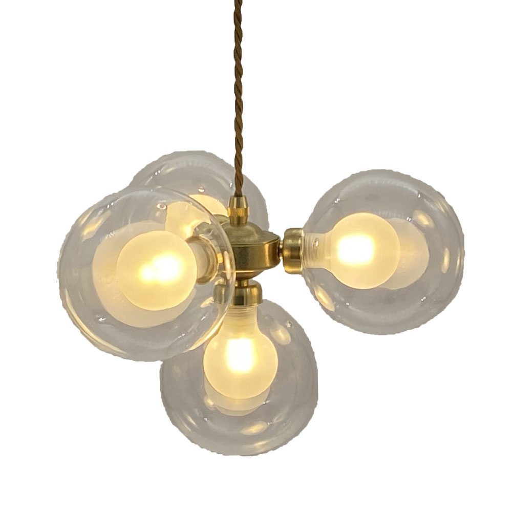 G9　Lamp　　4灯ペンダントライト　天井照明　ゴールド　アンティーク　G9LED電球付き　2色展開　G9CH41G　0103