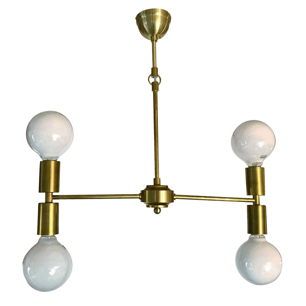 the moom 4灯照明 クラシックスタイルシャンデリア ゴールド　60W×4灯 ※電球別売