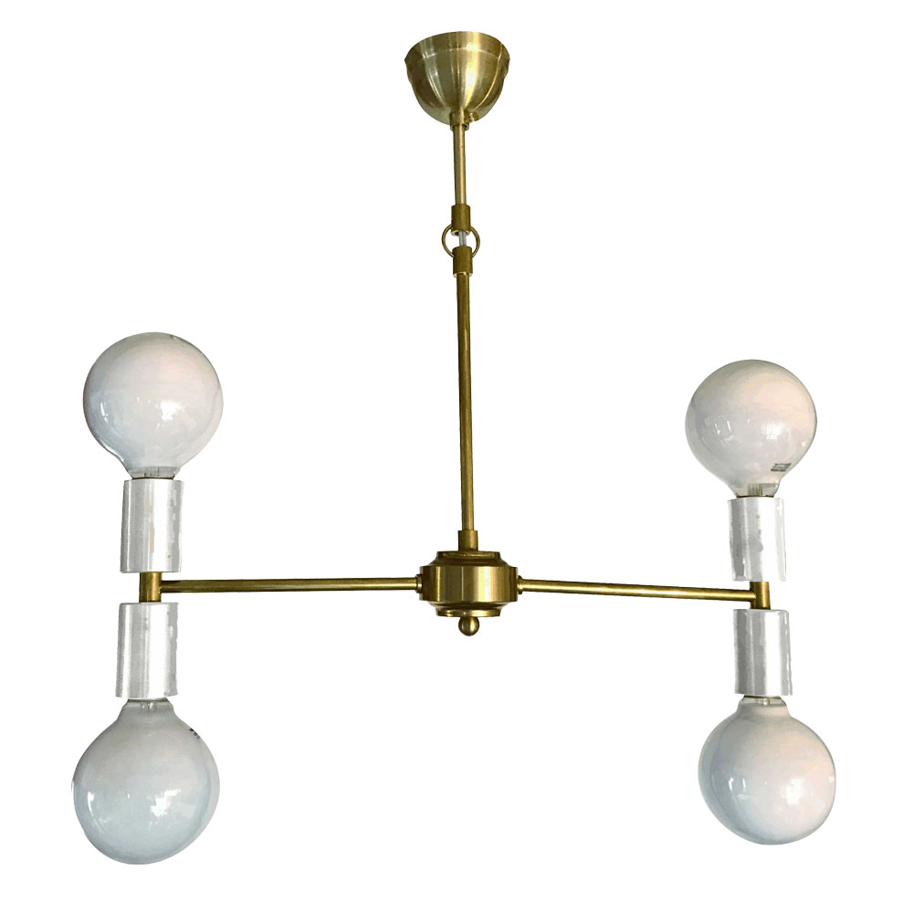 the moom 4灯照明 クラシックスタイルシャンデリア ホワイト　60W×4灯 ※電球別売