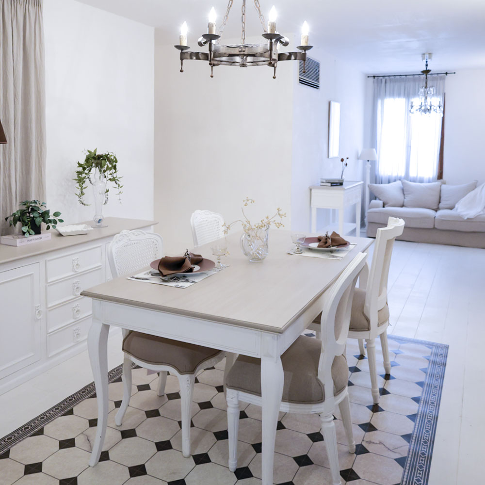 表参道店展示】BLANC PEINTURE 猫脚ダイニングチェア フレンチ 輸入