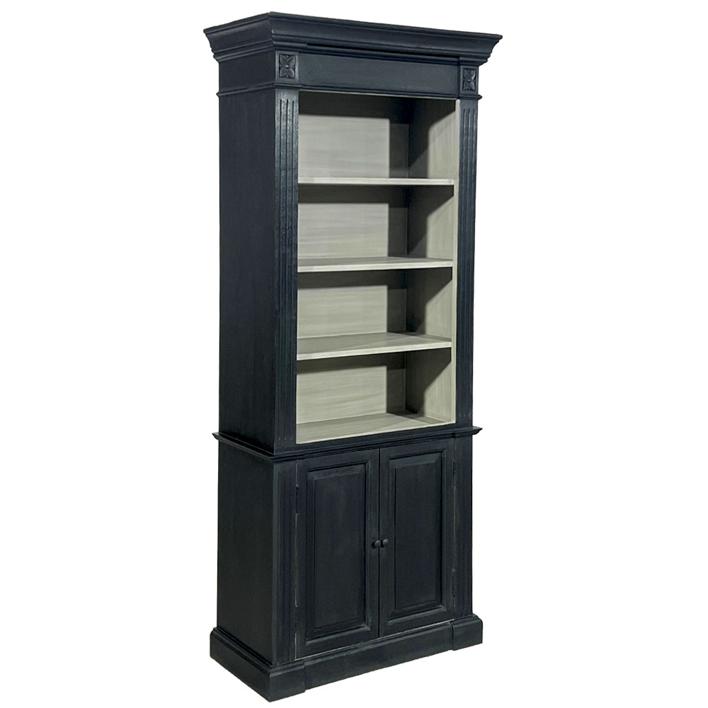 【先行予約】BLANC PEINTURE カップボード フレンチ 輸入家具 収納 BK色×AG色