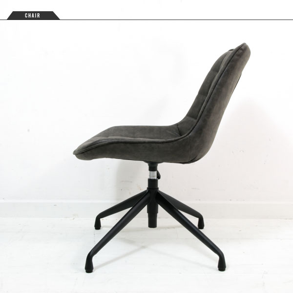 Synthetic leather chair 回転昇降チェア 椅子 ダイニングチェア 学習 
