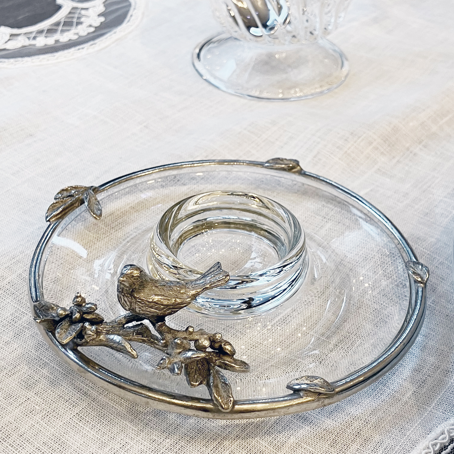 Atelier Junko アトリエジュンコ エッグスタンド　グラスバード 　ピューター製品