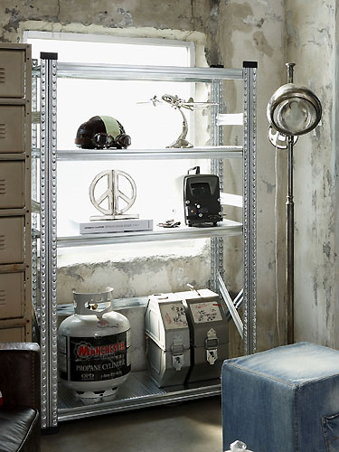 METALSISTEM メタルシステム 4TIER STEEL SHELF W900|インテリア