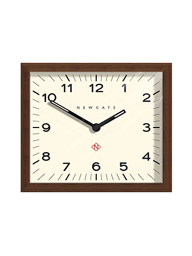 送料無料 Newgate ニューゲイト 英国アンティークスタイル 掛け時計 スクエア ブラウン インテリアショップ Mobile Grande モビリグランデ パイン家具 オーク家具 ホワイト家具 シャンデリア専門店